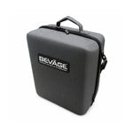 Gray carrying case with 'Beváge' logo on a white background